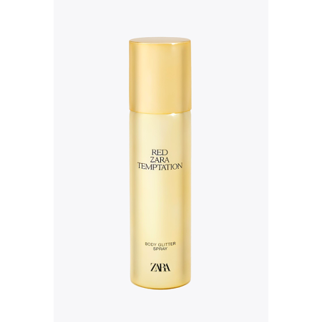 ZARA  RED TEMPTATION BODY GLITTER SPRAY