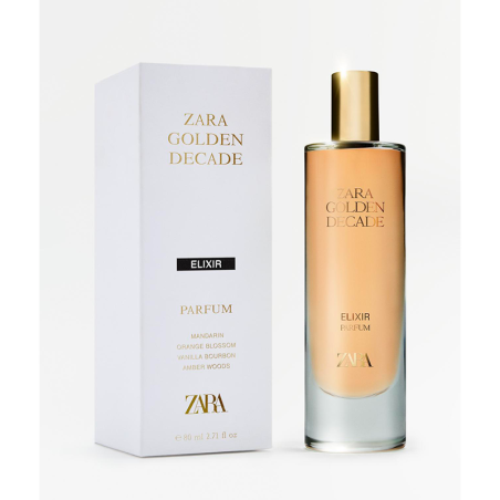 ZARA GOLDEN DECADE ELIXIR PARFUM 80 ML / 2.71 OZ