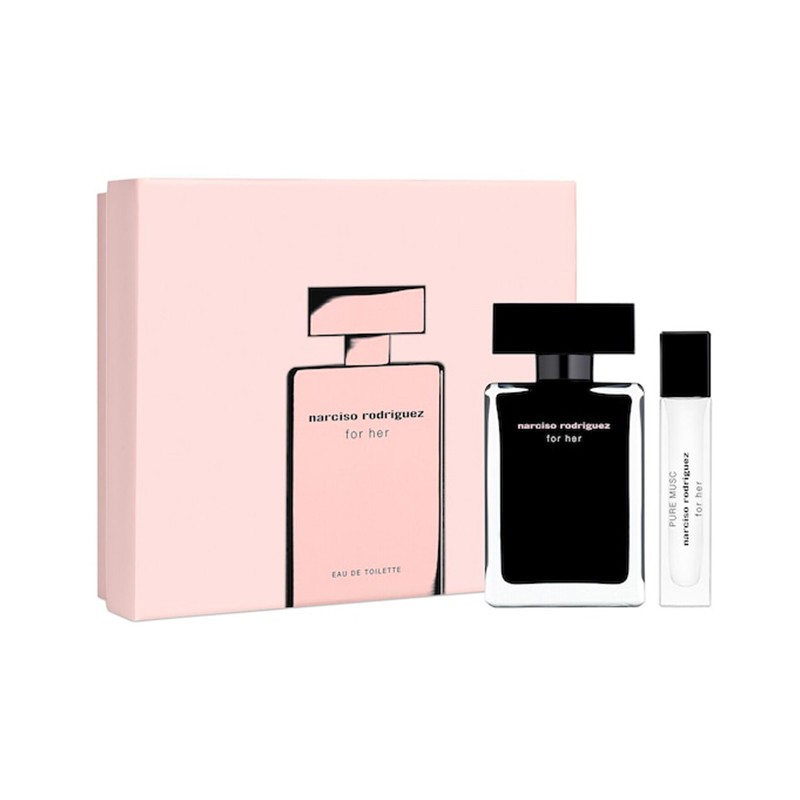 𝐍𝐀𝐑𝐂𝐈𝐒𝐎 𝐑𝐎𝐃𝐑𝐈𝐆𝐔𝐄𝐙 Coffret For Her Pure Musc format voyage